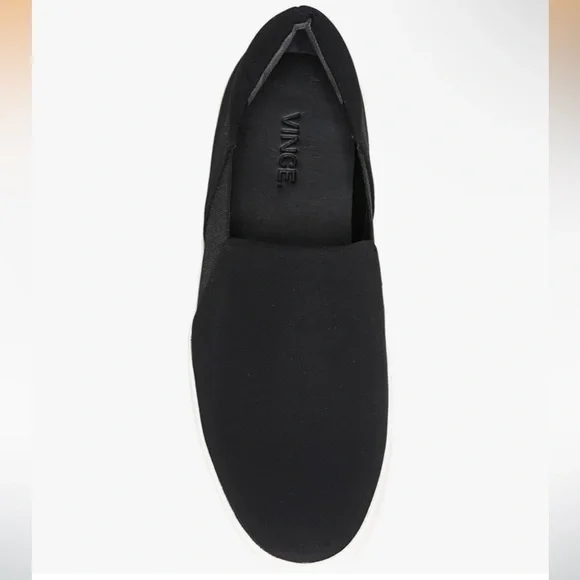 Vince Warren Black Slip-On Platform Sneakers - Picture 7 of 16